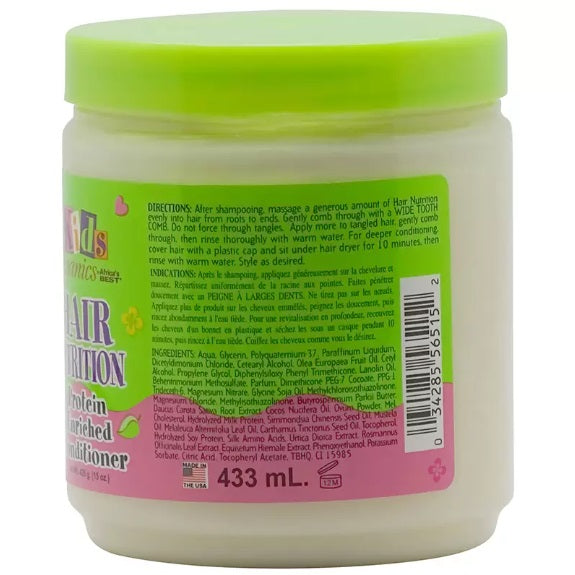 Afrika's beste biologische kinderhaarverzorging met proteïneverrijkte conditioner, 425 ml