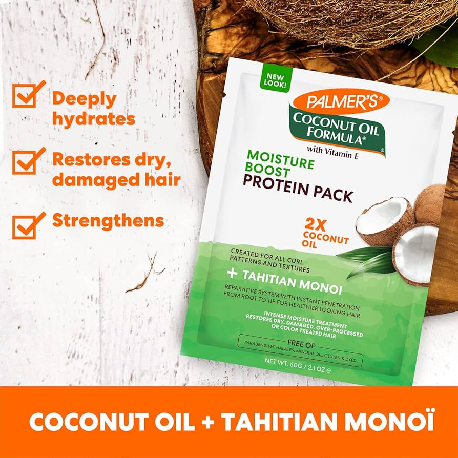 Pack de protéines revitalisantes en profondeur à l'huile de coco Palmer's 60 g