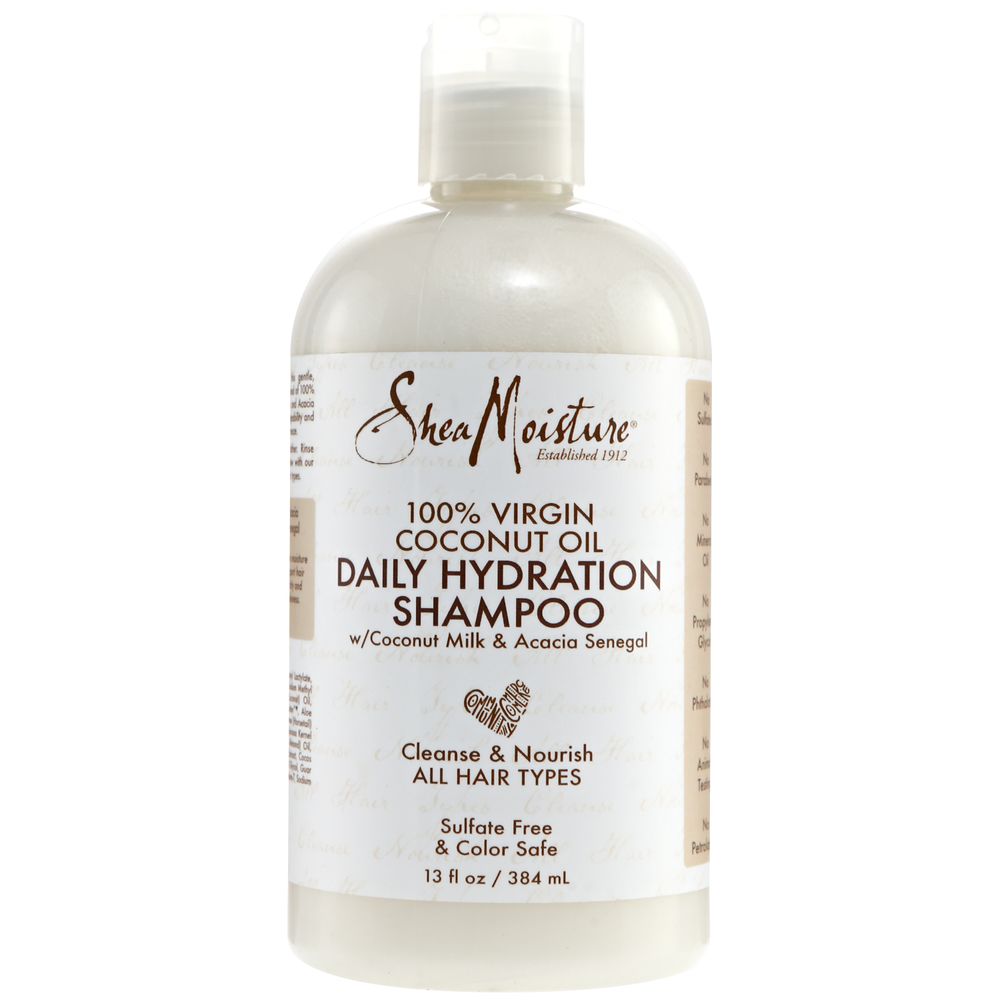 Shampoing hydratant quotidien SheaMoisture 100 % huile de coco vierge 384 ml