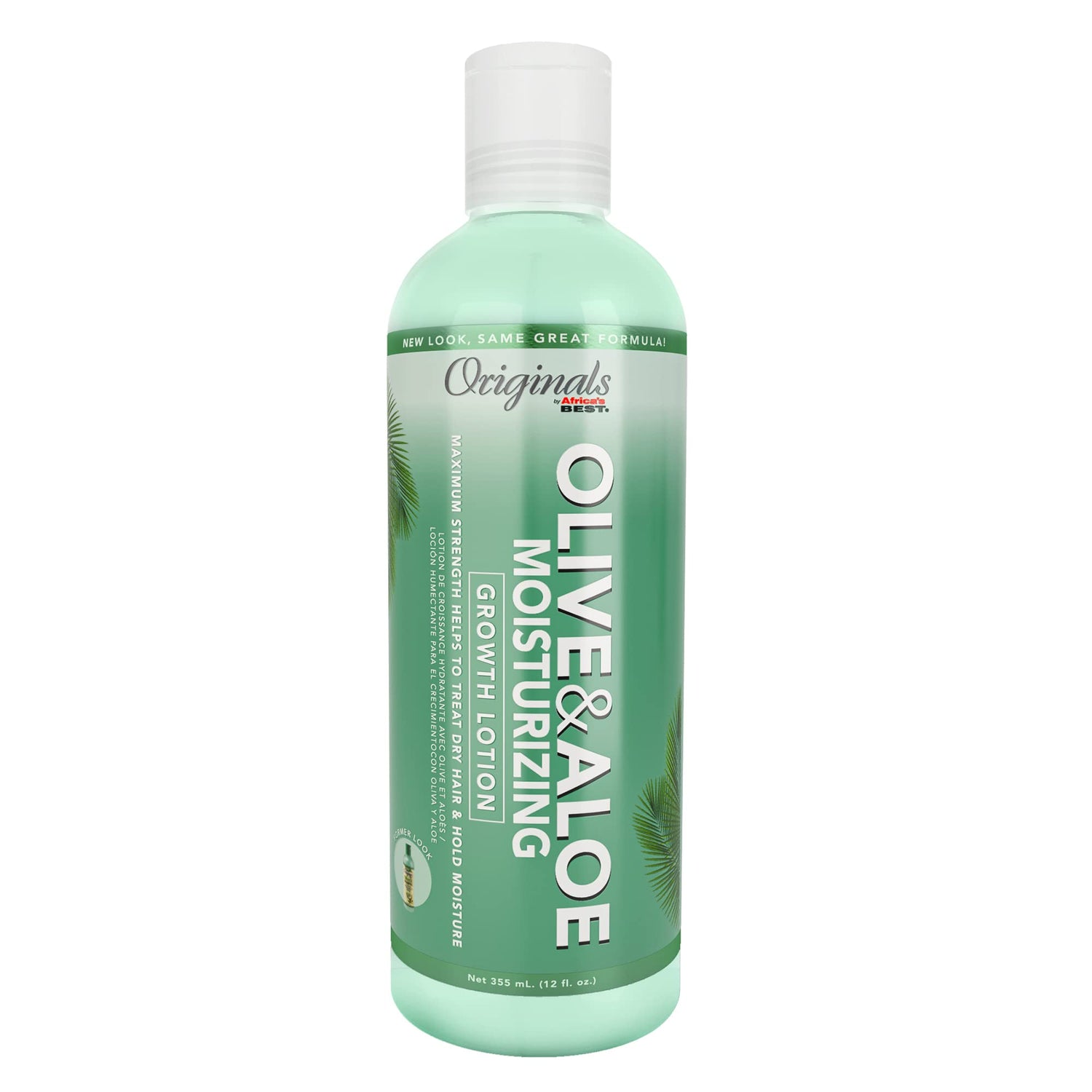 Afrika's beste biologische olijfolie hydraterende groeilotion 12oz 