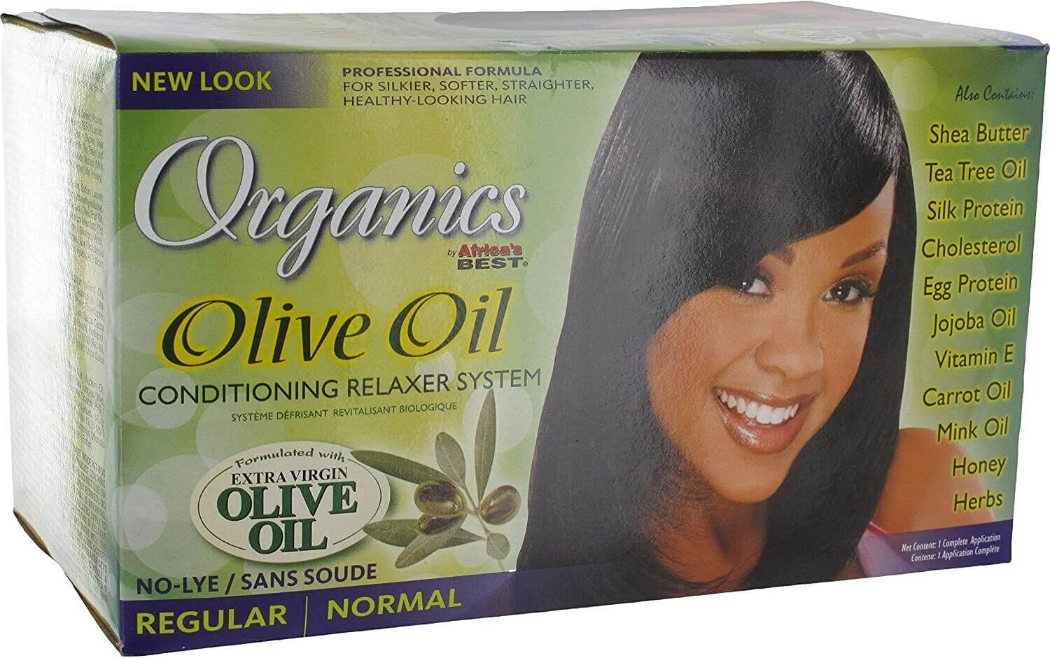 Kit défrisant à l'huile d'olive biologique d'Afrique 