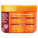 Cantu Shea Butter Define & Shine Custard 340g for curl definition and frizz control