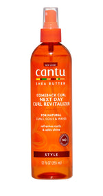 Cantu Comeback Curl Revitalizer restores shine to curly hair
