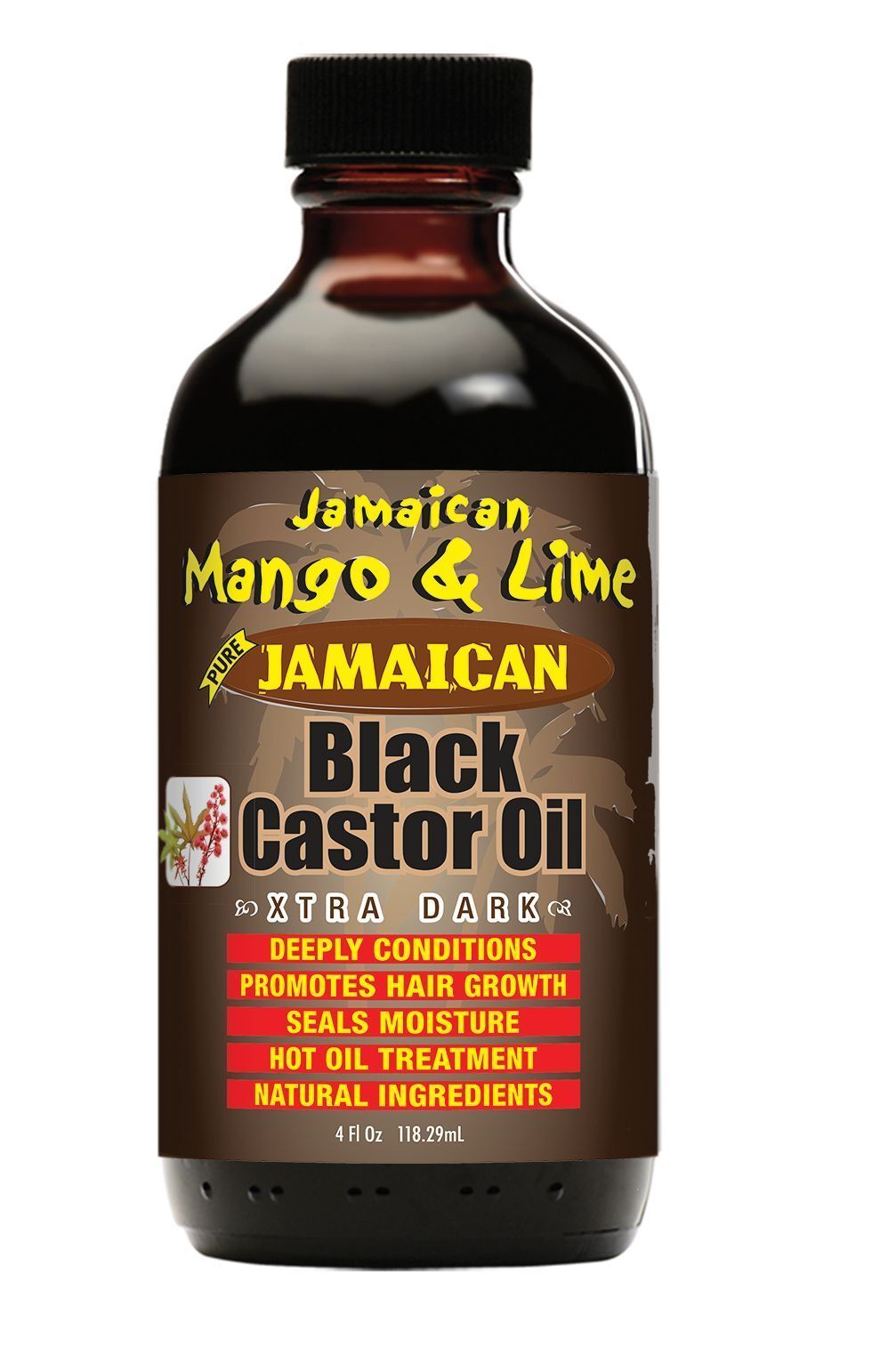 Jamaicaanse Mango Lime Zwarte Castorolie Extra Donker 4oz
