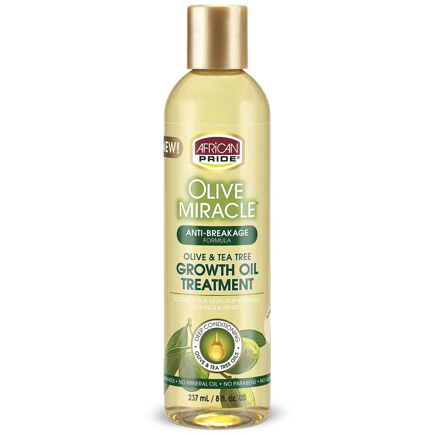African Pride Olive Miracle Groei Olie 8oz