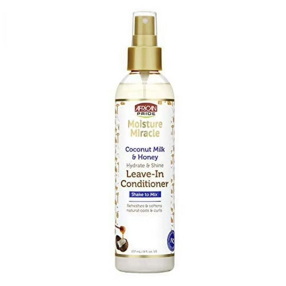 African Pride Miracle Kokosmelk &amp; Honing Leave-In Conditioner 8oz 