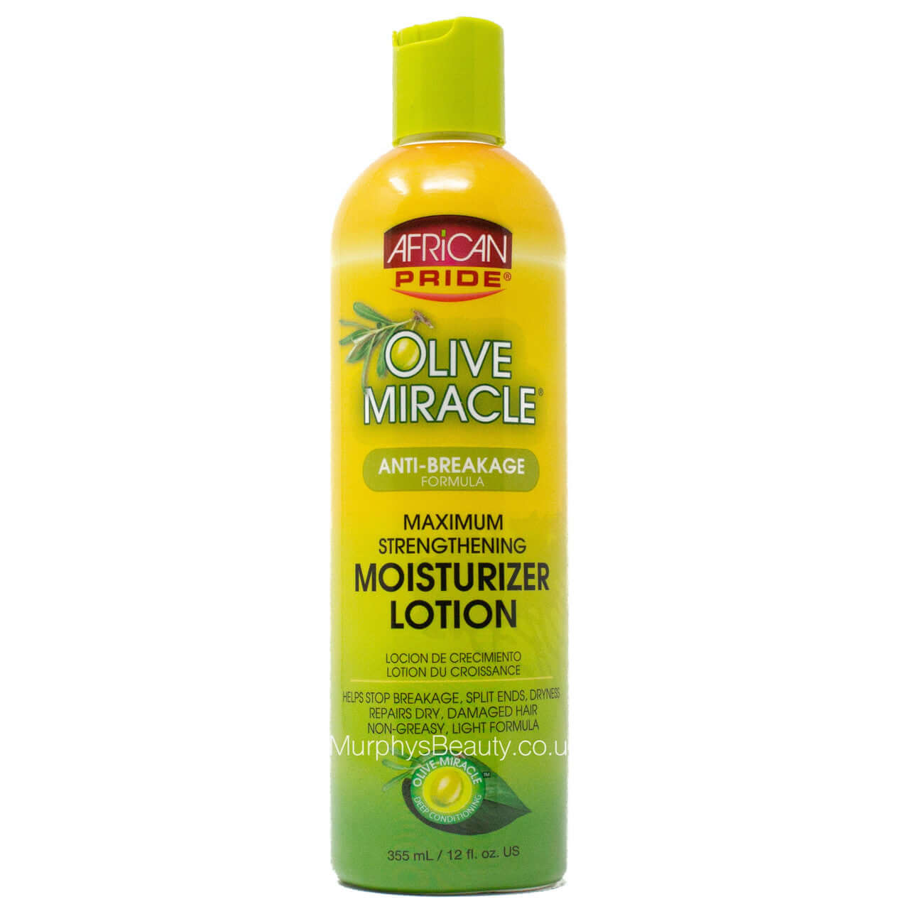 African Pride Olive Miracle Moisturizer Lotion 12oz 