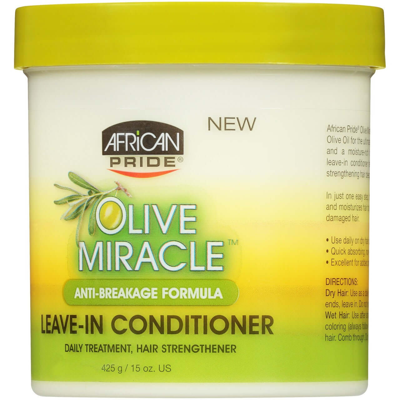 African Pride Olive Miracle Moisturizer Leave-in Conditioner 15oz