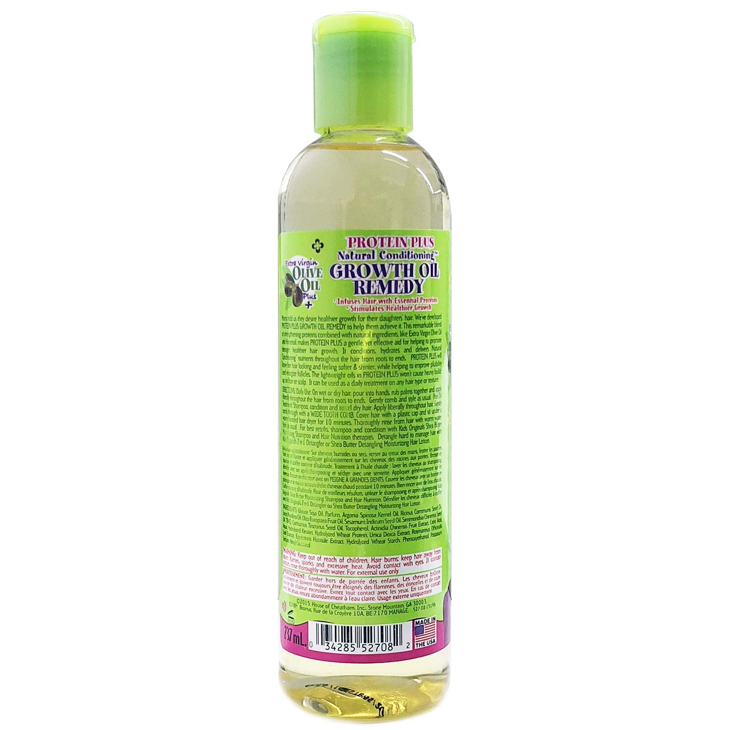 Afrika's beste biologische kinderproteïne plus groei-olie remedie 8oz