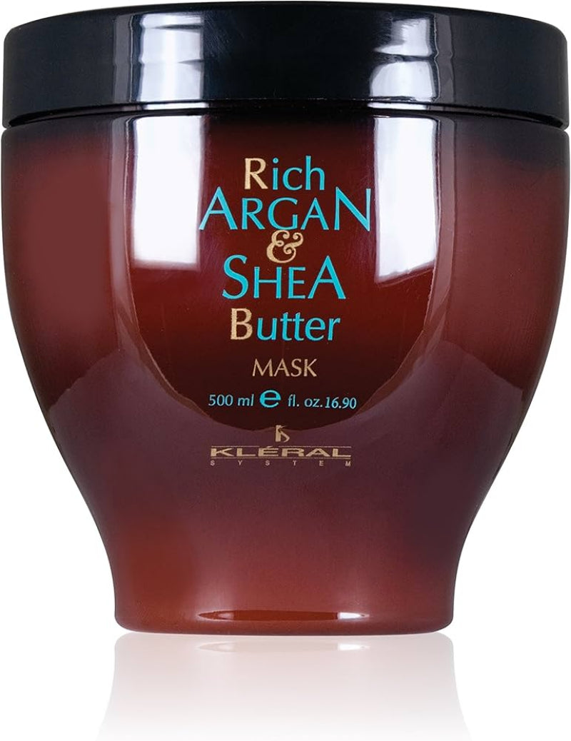 Kleral Argan & Shea Butter Hair Mask for Dry and Damaged Hair jar front view