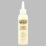 Cantu Shea Butter Tea Tree & Jojoba Oil 180ml to soothe dry scalp and moisturize hair.