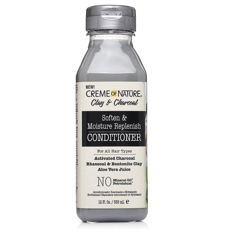 Creme of Nature Après-Shampoing Argile & Charbon 355ml – Hydratant